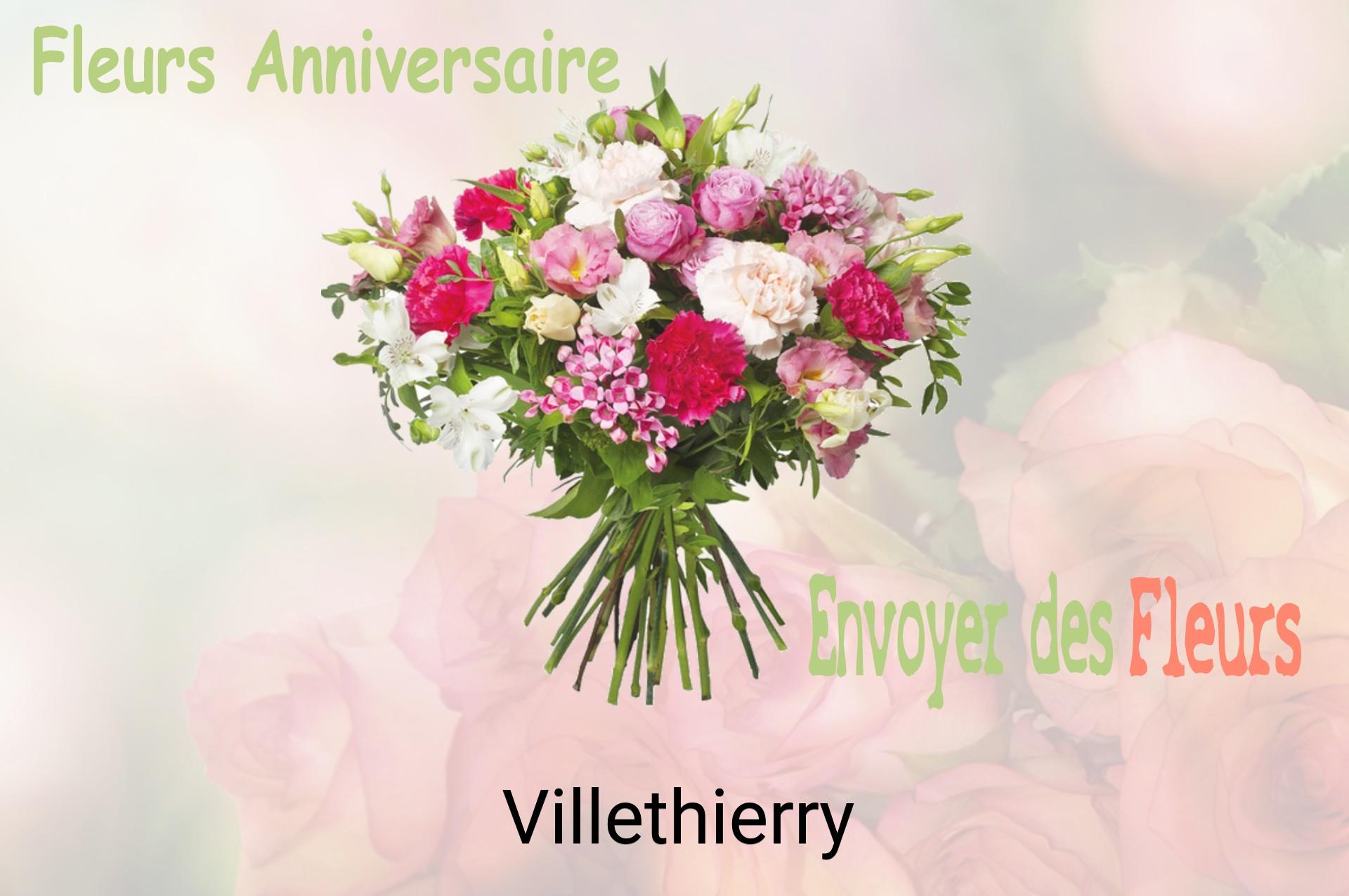 Bouquet de fleurs d’anniversaire livré à Villethierry