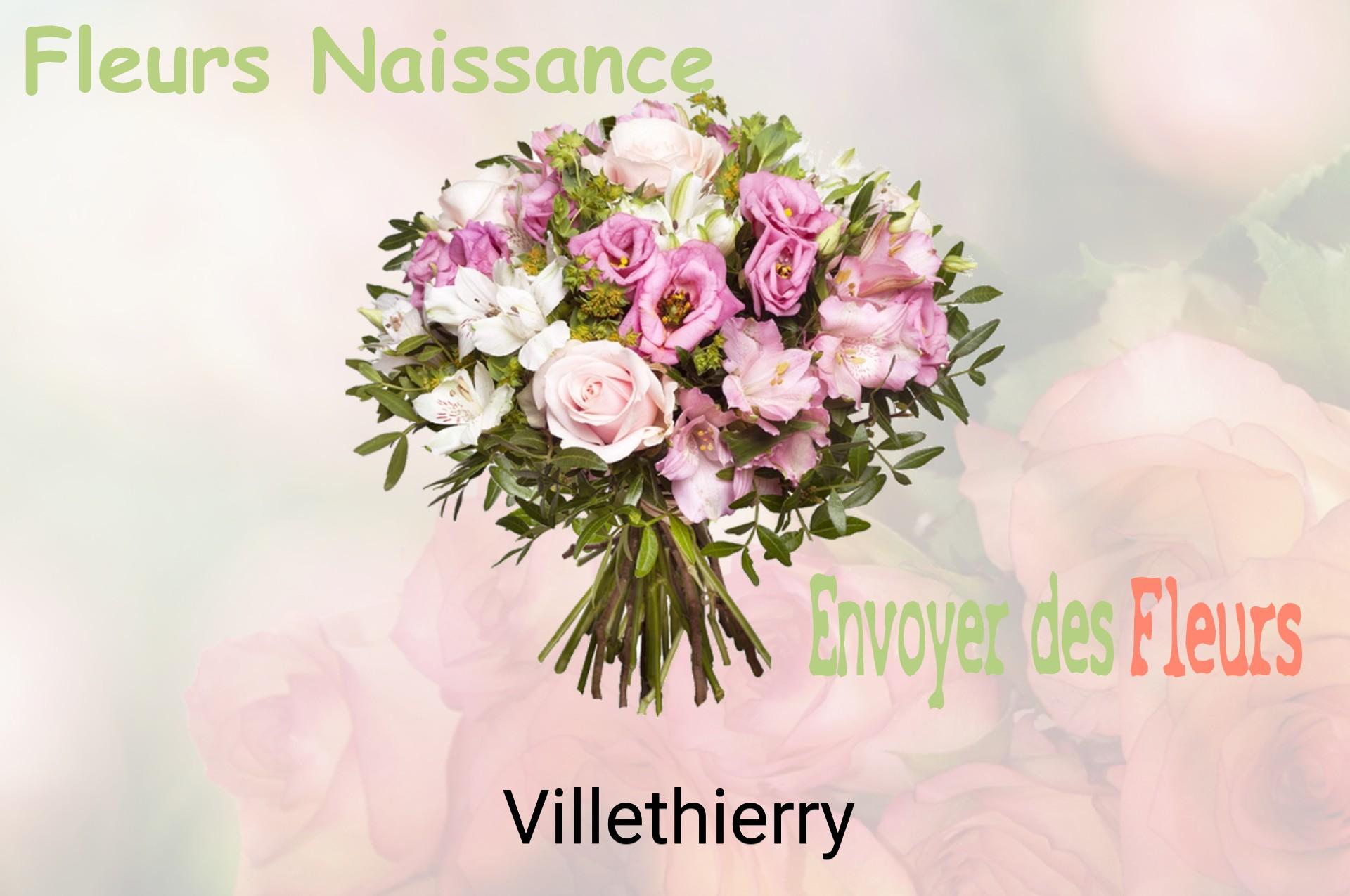 Bouquet de fleurs de naissance livré à Villethierry